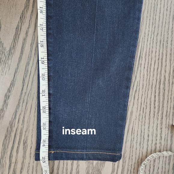 Democracy Ab technology Jeans Womens 12 Dark Blue Denim Skinny Ankle - Picture 9 of 10